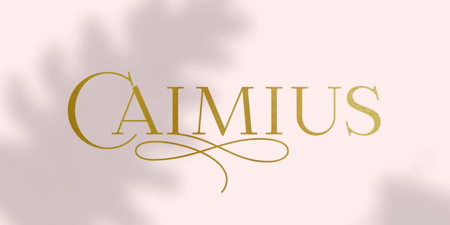 Пример шрифта Calmius #1